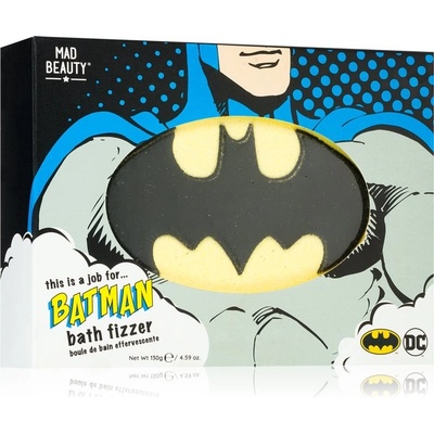 Mad Beauty DC Batman šumivá guľa do kúpeľa 130 g