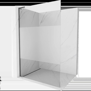 Mexen Kioto L душ параван, Walk-in 100 x 200 см, прозрачен/матов, сив пистолет полиран - 800-100-103-66-35 (800-100-103-66-35)