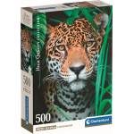 Clementoni Пъзел Clementoni от 500 части - Ягуар в джунглата (35541)
