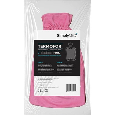 SUZHOU TEXNET CO.,LTD SimplyMed Termofor s fleesovým obalem Pink 2L