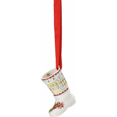 Rosenthal Porcelánová mini bota motiv Tramvaj Christmas Sounds 5 cm