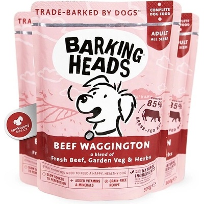 Barking Heads Beef Waggington 6 x 300 g