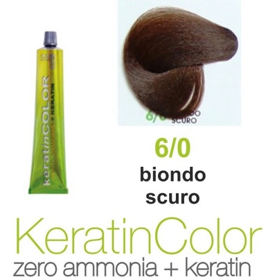 BBcos Keratin Color barva na vlasy 6/0 100 ml
