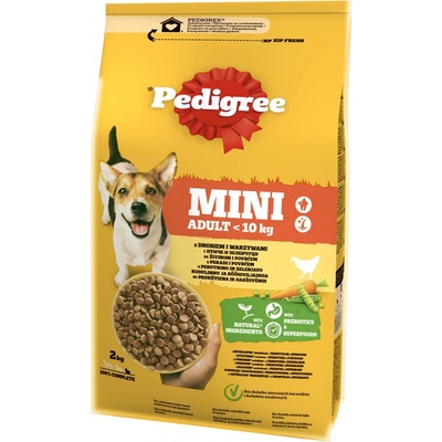 Pedigree malé plemeno Adult kuracie so zeleninou 2 kg