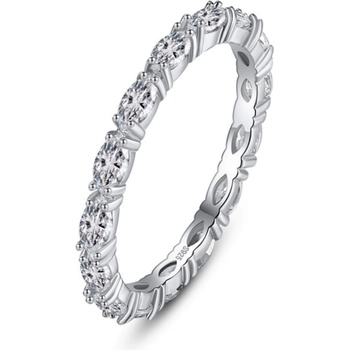 Silenti Jewelry Сребърен пръстен "Сияние" - 7 - 54.5мм (17.2мм диам. )