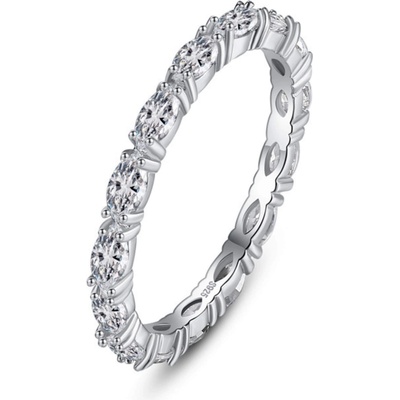 Silenti Jewelry Сребърен пръстен "Сияние" - 7 - 54.5мм (17.2мм диам. )