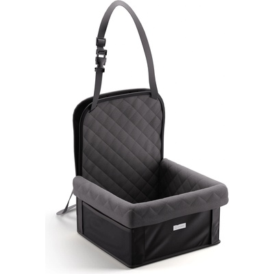 Rocky, седалка за кола за кучета, полиестер, предпазен колан, сгъваема, гъвкава (CPSC-F31-dark grey) (CPSC-F31-dark grey)