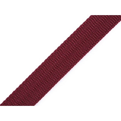 Prima-obchod Popruh polypropylenový šíře 25 mm tloušťka 2 mm, barva 26 (27) bordó