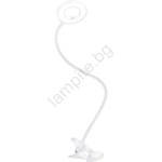 Solight WO66-W -LED димируема настолна лампа с щипка LED/8W/230V 3000/4000/5000K бяла (SL1690)