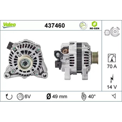 VALEO Alternátor VA 437460