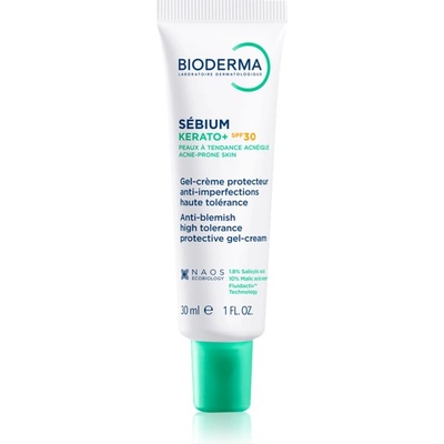 BIODERMA Sébium Kerato+ SPF30 гел-крем за кожа с акне SPF 30 30ml