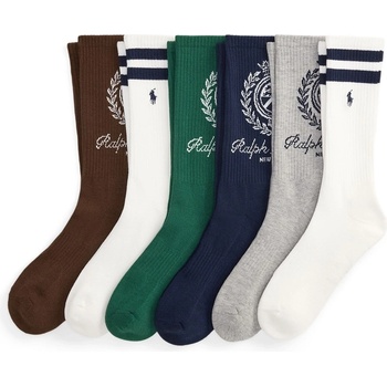Ralph Lauren Чорапи Polo Ralph Lauren 6 Pack Crest Crew Socks - Br/Wh/Gn/Nv/Gy