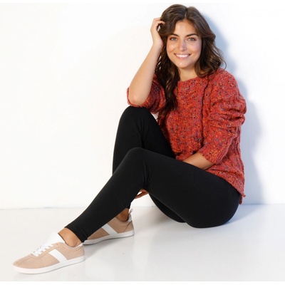 Blancheporte Moltonové hrejivé legíny s vysokým pásom čierna