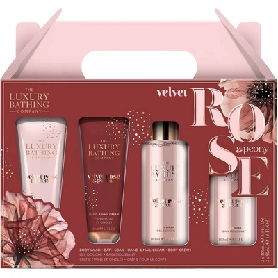 The Luxury Bathing Company Комплект Velvet Rose & Peony, 4 части