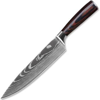 UG Grill Nůž Chef 20,5 33 cm Nerez ocel dřevo pakkawood