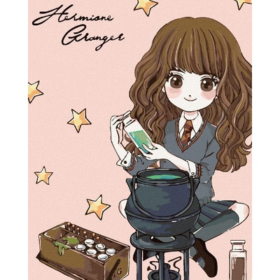 zuty Malování Podle Čísel Hermiona Granger S Kotlíkem Harry Potter 40 x 50 Cm Plátno Rám