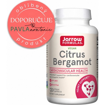 Jarrow Formulas Citrus Bergamot extrakt z citrusového bergamotu 500 mg 120 rostlinných kapslí