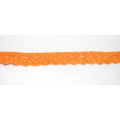 Krajka bavlna 1,5cm oranžová