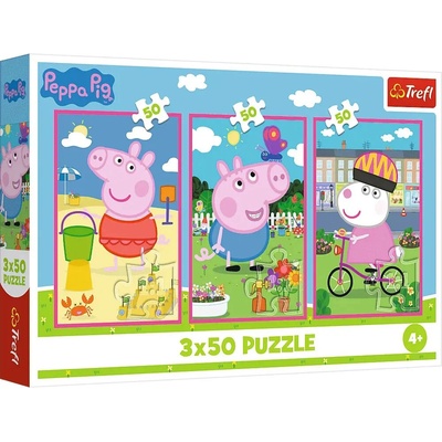 Trefl Peppa Pig Sila priateľstva 3x50 dielov