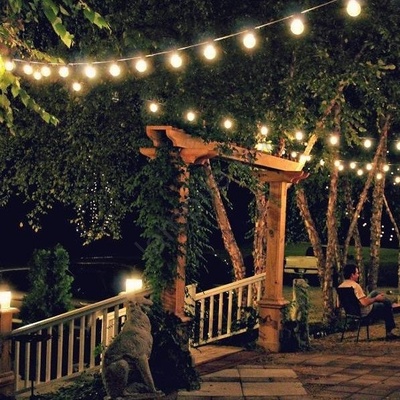 Retlux Retlux- LED външна декоративна гирлянда GIRLANDA G45 10xE27/230V 8m IP44 топла бяла (FT1071)