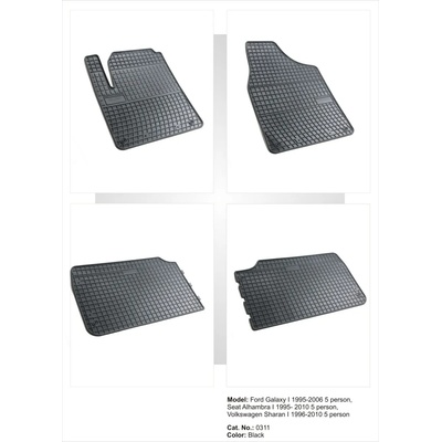 FroGum Гумени стелки за FORD Galaxy (1995-2006) / VW Sharan / SEAT Alhambra (1995-2010), марка Frogum (0311)