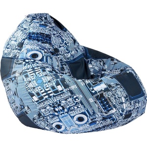 PUFRELAX Калъф за пуф круша, 320л. , Nirvana Grande - Motherboard (COVER_PUF-G-NGR-TEXP-MOM) - topmarket