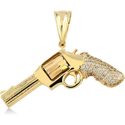 Lillian Vassago Zlatý přívěsek Revolver LLV01 GP015