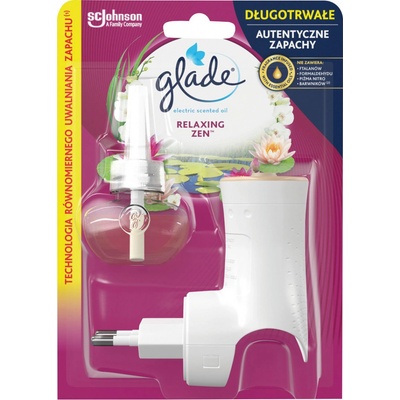 Glade Electric Scented Oil Relaxing Zen elektrický osviežovač vzduchu strojček 20 ml