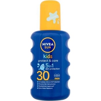 Nivea Sun Kids Protect & Care Sun Spray 5 in 1 SPF30 opaľovací sprej 5 v 1 200 ml