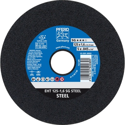 Pferd Rezný kotúč 125 x 1,6 x 22,23 mm 4007220522691
