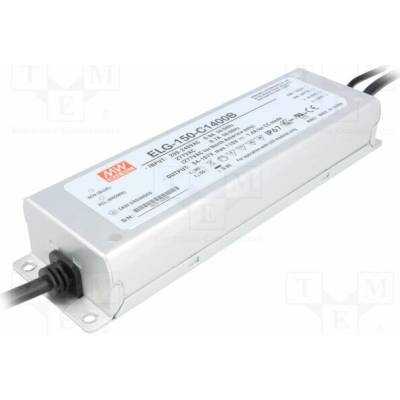 MEAN WELL ELG-150-C1400B Napájecí zdroj: spínaný; LED; 150W; 54÷107VDC; 1400mA; 180÷295VAC