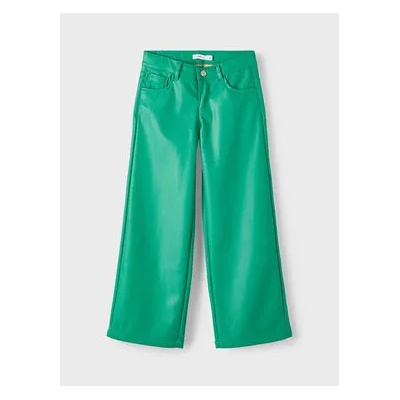 NAME IT Панталони от имитация на кожа 13210144 Зелен Regular Fit (13210144)