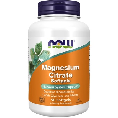 NOW Magnesium Citrate Softgels, 90 капсули, Now