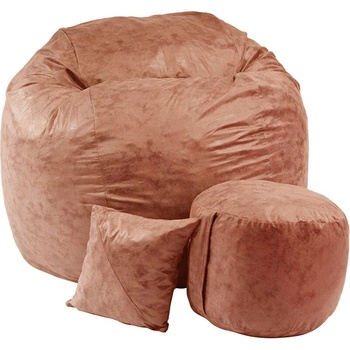 Image 1 of PUFRELAX Комплект Барбарон с табуретка за крака и декоративна възглавница 700л. King Size, Tiger eye, Перящ се калъф, Трансформира се в легло, Пълнеж с микс от мемори пяна и дунапрен, Гама Premium, 8948 (PUF-M-KOP-PT-TIG)