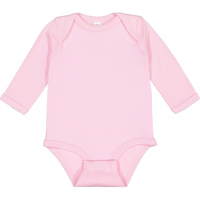 Rabbit Skins Dojčenské body s dlhým rukávom EU Pink