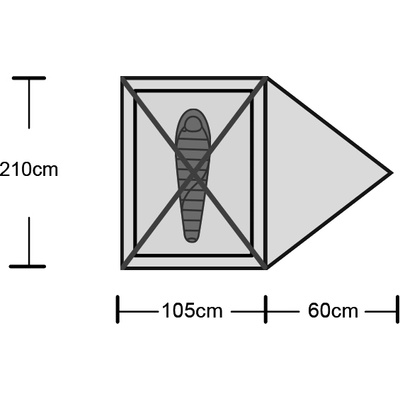 Origin Outdoors Палатка Snugly 1 човек (310849)