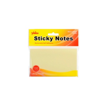 Самозалепващи листчета 75/125мм жълти