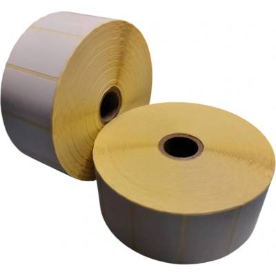 Termo Etiketa 50 mm x 30 mm, Thermo eco, Biela, Dutinka 25 mm, 3000 ks/kotúč, Permanentné lepidlo, Priemer kotúča 128 mm