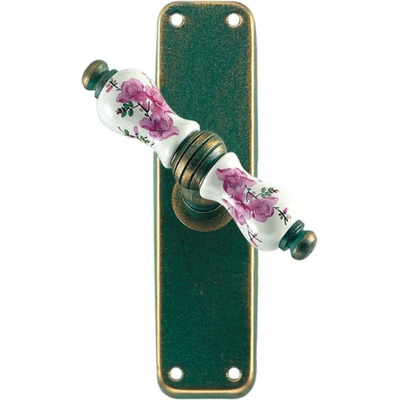GALBUSERA Kovaná okenná rozvora model 1-50 - florentínsky bronz, porcelán D5
