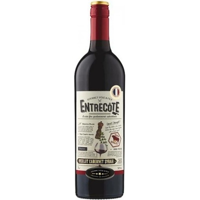 Entrecote Merlot Cabernet 14% 0,75 l (holá láhev)