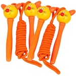 Bigjigs Toys - Въженце за скачане с дървени дръжки - Котета