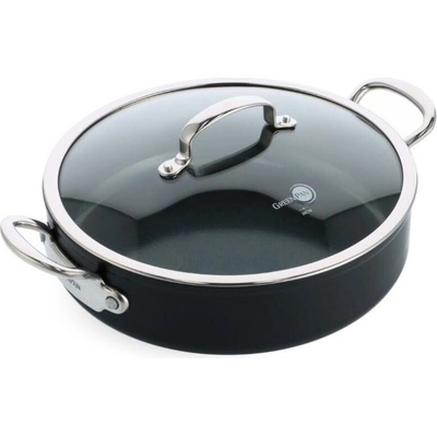 GreenPan BARCELONA PRO pánev 30 cm s poklicí a dvěma bočními rukojeťmi, černá CC005329-001