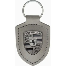 Přívěsek na klíče Porsche Crest Keyring šedá