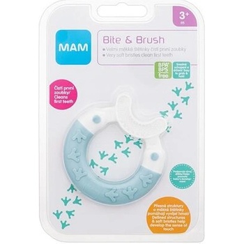 Mam Bite & Brush Teether Turquoise