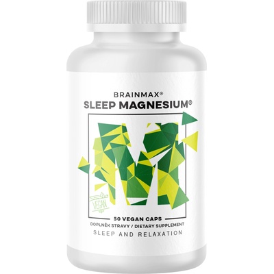 BrainMax Sleep Magnesium®, 320 mg, 50 капсули (магнезий, GABA, L-теанин, витамин B6, сок от вишна)