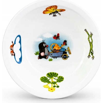 Thun 1794 Dětská porcelánová miska Krtek zahradníkem 135 mm