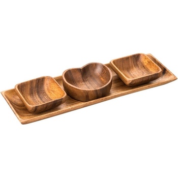 Premier Housewares Купи за сервиране с поднос 4 бр Kora - Premier Housewares (1104623)