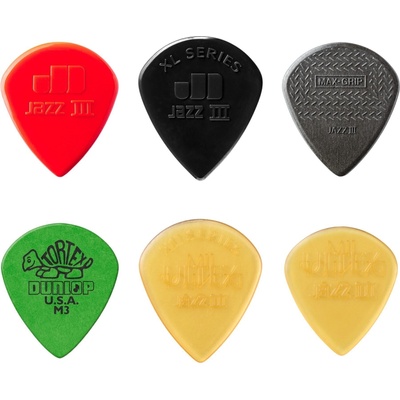 Dunlop PVP103 Jazz III Variety Pack Перце за китара (PVP103)