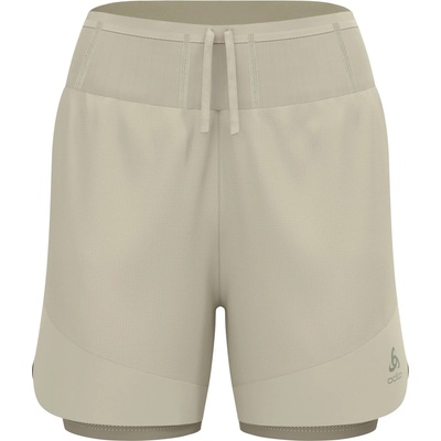 Odlo Дамски шорти за бягане Odlo Women's X-Alp Trail 5'' 2-In-1 Short Running shorts - Agate Gray / Vetiver - размер XL (112-3620-0115)