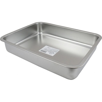 Elekom Тава инокс - ek-5035 ss, Висококачествена неръждаема стомана, размери 50х33х7 см (ek-5035 ss)